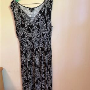 Ronni Nicole Black and White Sheath Maxi Dress